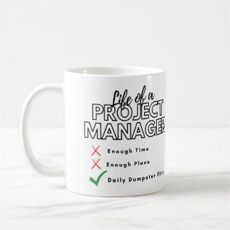 Mug Vie d'un incendie d'un gestionnaire de projet