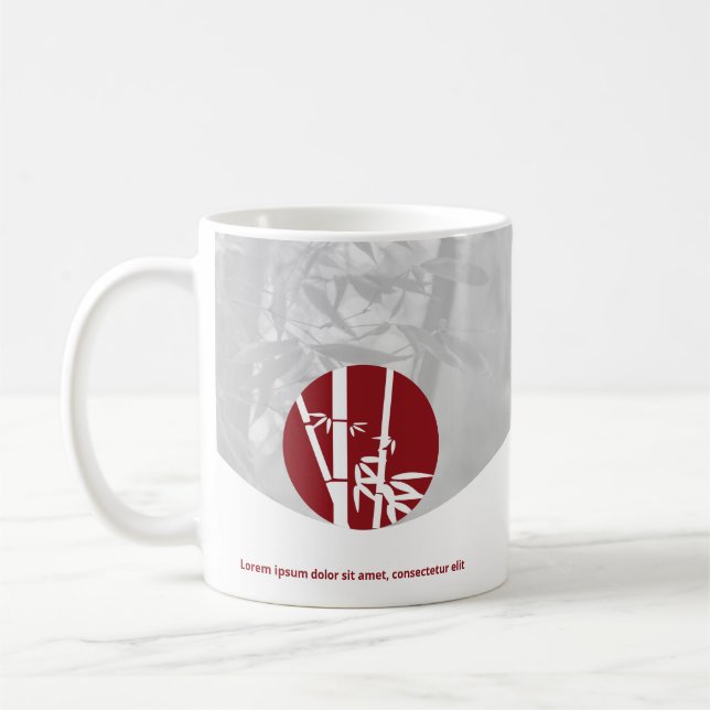 Mug Vie Entraîneur Rouge & Gris Produit promotionnel (Gauche)