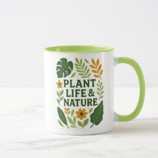 Mug Vie et nature plante - Design botanique