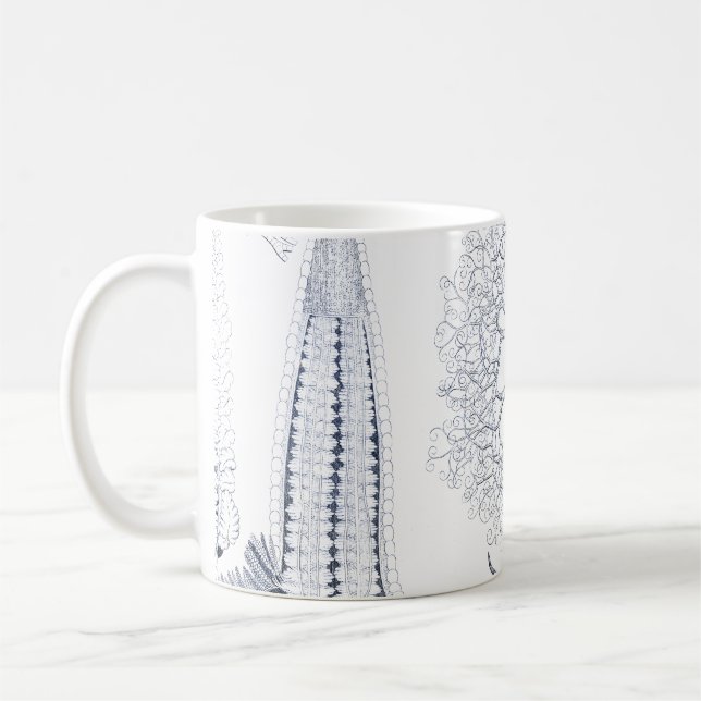 Mug Vie marine préhistorique - Crinoids, Ophiura (Gauche)