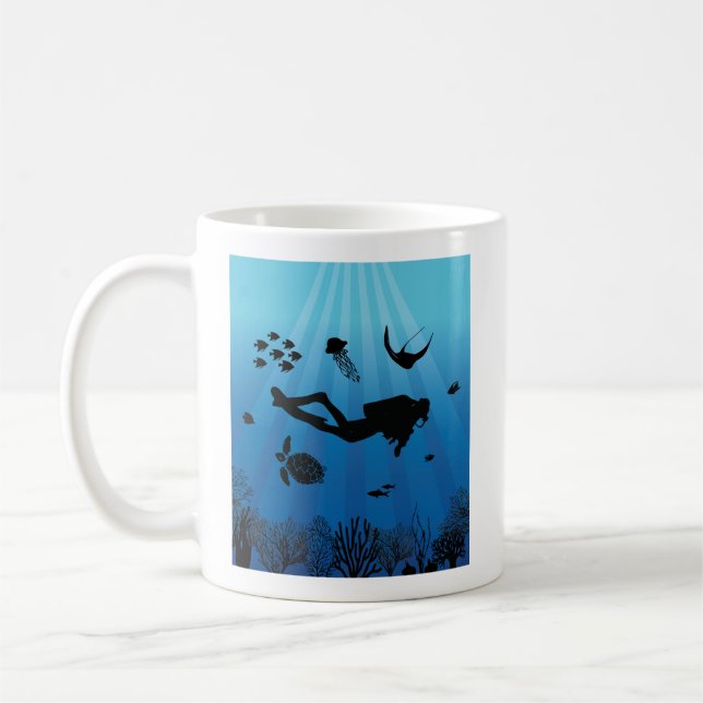 Mug Vie marine sous-marine (Gauche)