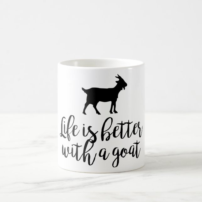 Mug Vie meilleure avec la chèvre (Centre)