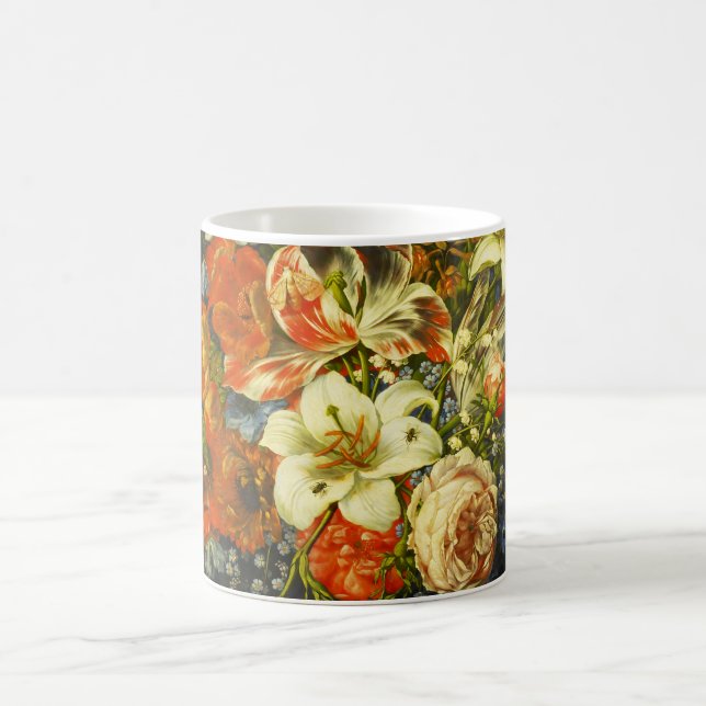 Mug Vie morte avec fleurs et fruits (Centre)