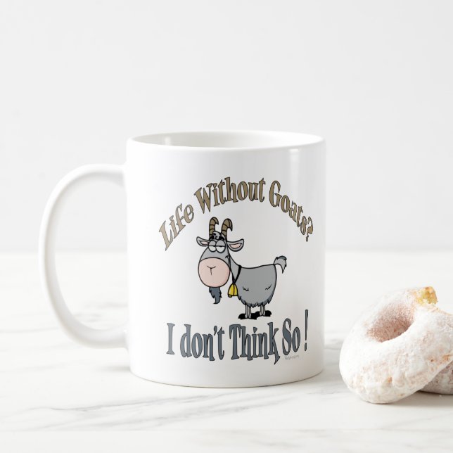 Mug VIE SANS CHÈQUES | par TotallyGoatally™ (Avec donut)