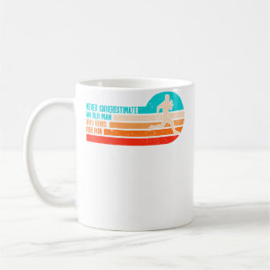 Mug Vieil Homme Courant Humour Amateur de Fitness Seni