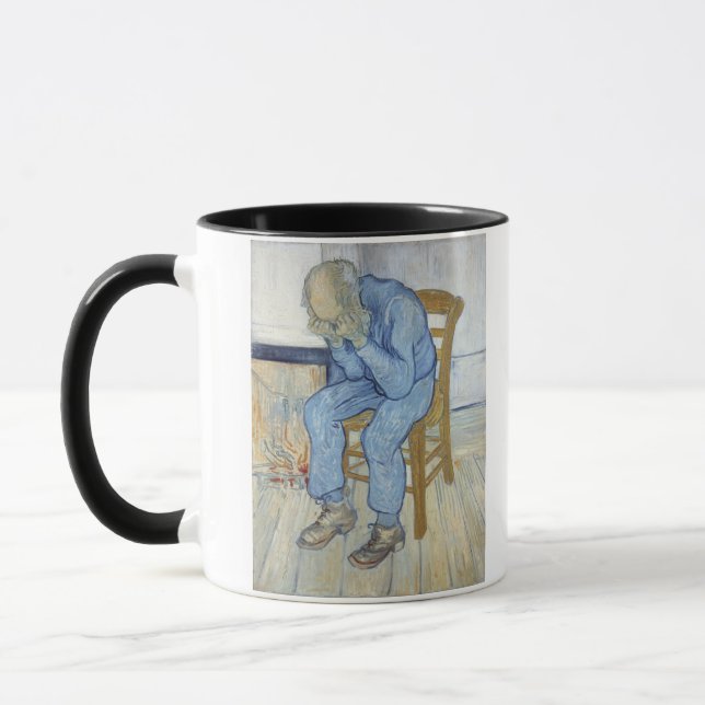 Mug Vieil homme de Vincent van Gogh | dans la peine (Gauche)