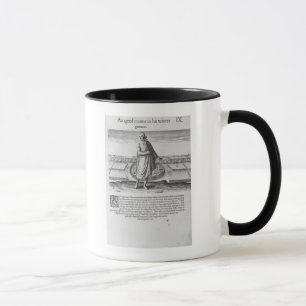 Mug Vieil homme indien en son vêtement d'hiver