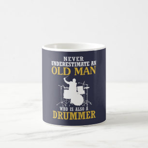 Mug Vieil homme - un batteur