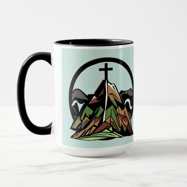 Mug Vieille Croix Chrétienne Rugueuse (Gauche)