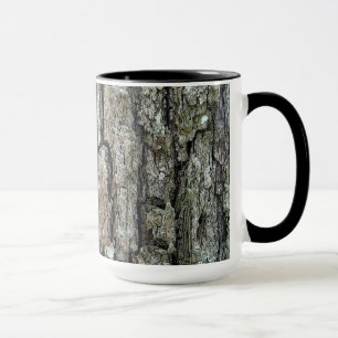Mug Vieille écorce de pin de nature avec le nom