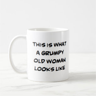 Mug vieille femme grincheuse
