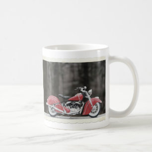 Mug Vieille photo de moto de couleur