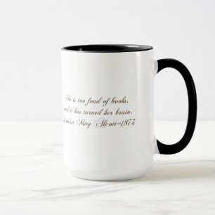 Mug Vieille pile de livre-avec citation
