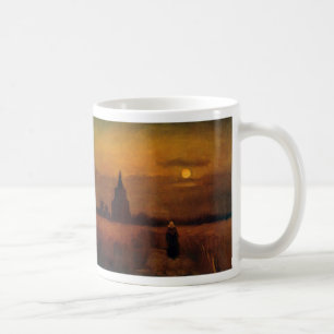 Mug Vieille tour dans les champs par Vincent van Gogh