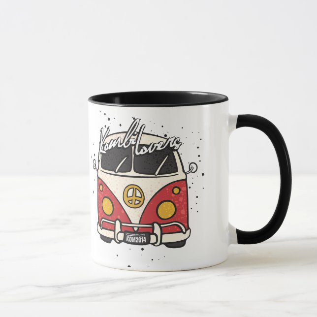 Mug Vieille voiture - rouge (Droite)