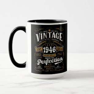 Mug Vieilli à la perfection 1946 Anniversaire Vintage 