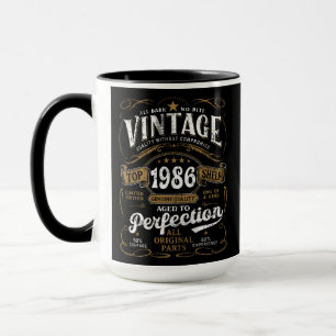 Mug Vieilli à la Perfection Vintage 1986 Anniversaire 