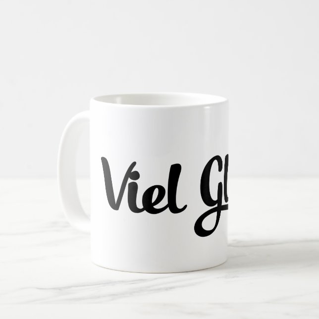 Mug Viel Glück | Bonne chance Langue Allemande (Devant gauche)