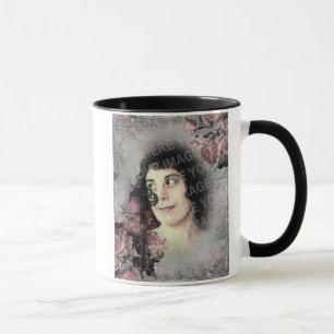 Mug Vielle clé et photo personnalisée Rose