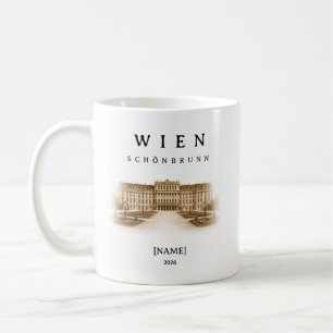 Mug Vienne personnalisée Schönbrunn Nom & Année