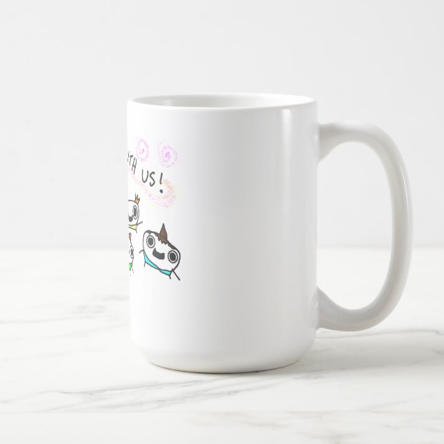 Mug "Viennent le jeu avec nous " (Droite)