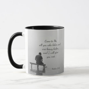 Mug Viens à Moi, je te reposerai, Matt 11:28