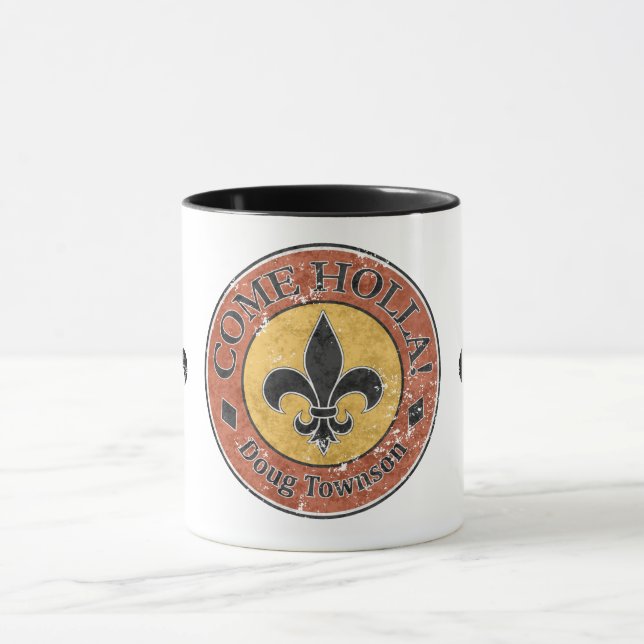 Mug Viens Holla ! Logo Fleur-de-lis Circle (Centre)
