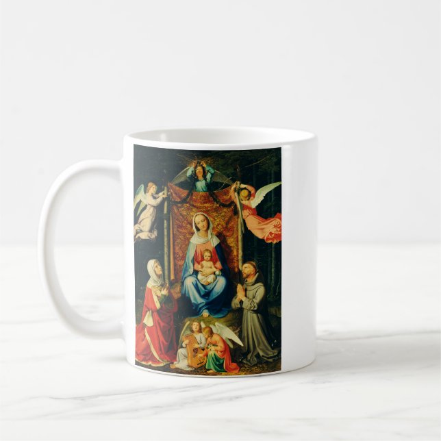Mug Vierge à l'Enfant, Ste Adélaïde et St François (Gauche)