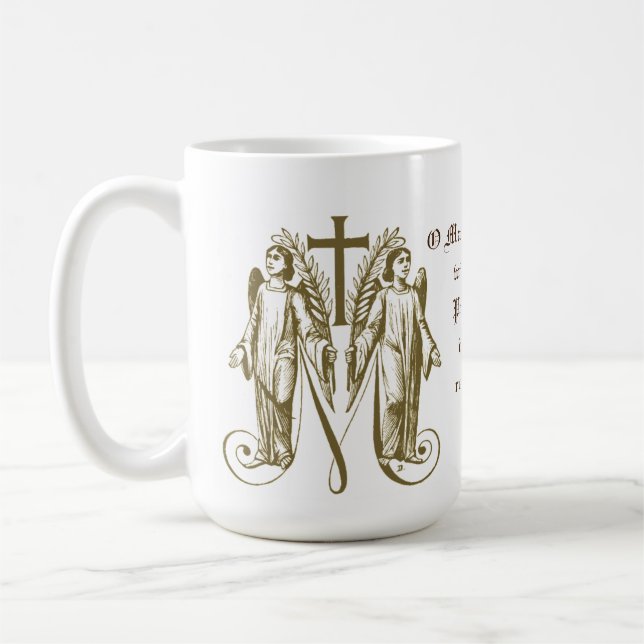Mug Vierge catholique Marie Croix-Angels Prière Religi (Gauche)