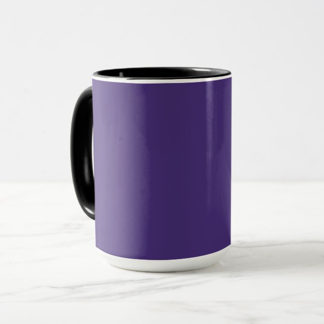 Mug Vierge Créez votre propre - Violet (Devant gauche)