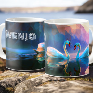 Mug Vierge cygne scandinave - Symbole du cygne nordiqu