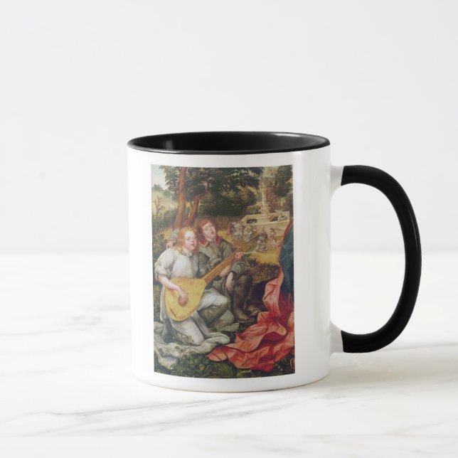 Mug Vierge et enfant avec des anges (Droite)