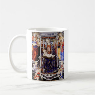 Mug Vierge et Enfant Enthronisés avec Ange jouant de l