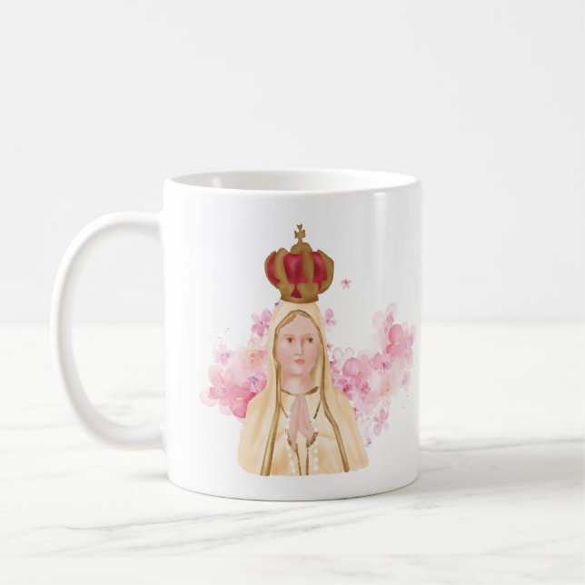 Mug Vierge Marie - Notre-Dame de Fatima - Chrétienne (Gauche)