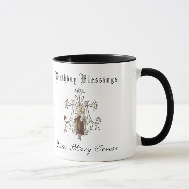 Mug Vierge Marie Prière catholique religieuse de Jésus (Droite)