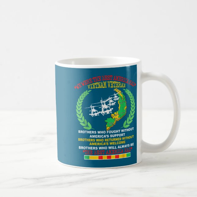 Mug Vietnam Veteran We Were The America Had Map Helico (Droite)