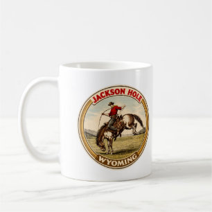 Mug Vieux Bucking Bronco de Jackson Hole wyoming gits