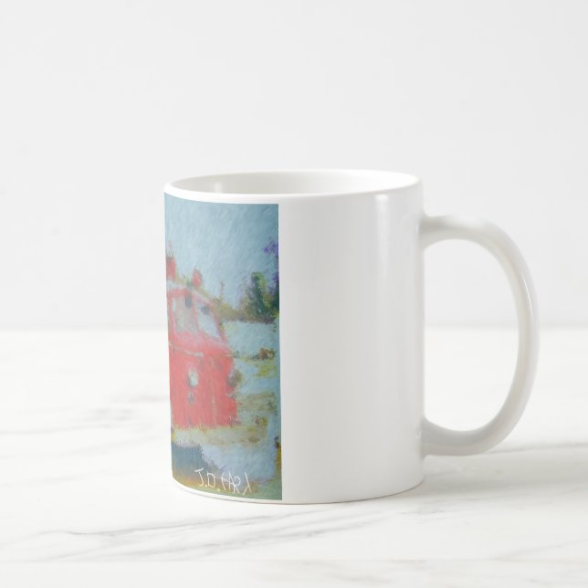 Mug vieux camion de pompiers de wawa par le cerf (Droite)