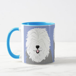 Mug Vieux chien de berger anglais (avec les yeux