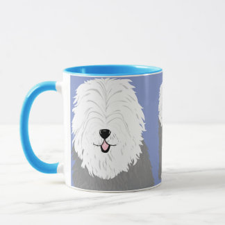 Mug Vieux chien de berger anglais (avec les yeux