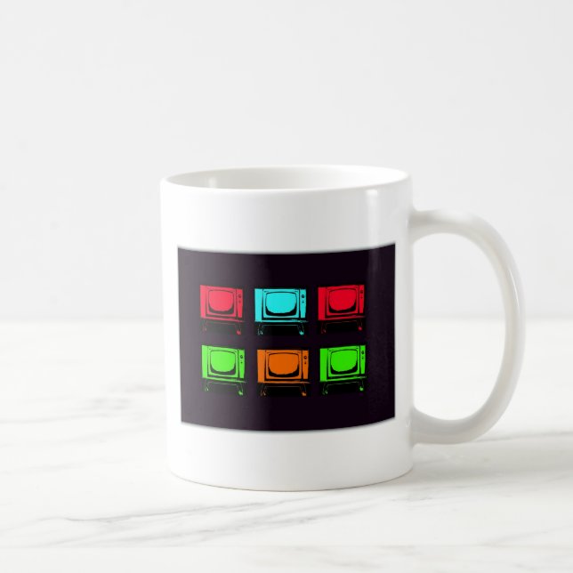 Mug Vieux collage de TV (Droite)