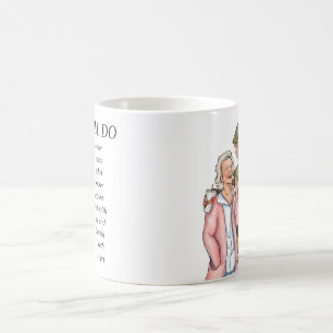 Mug Vieux Couple couleur pleine Anniversaire Gauche