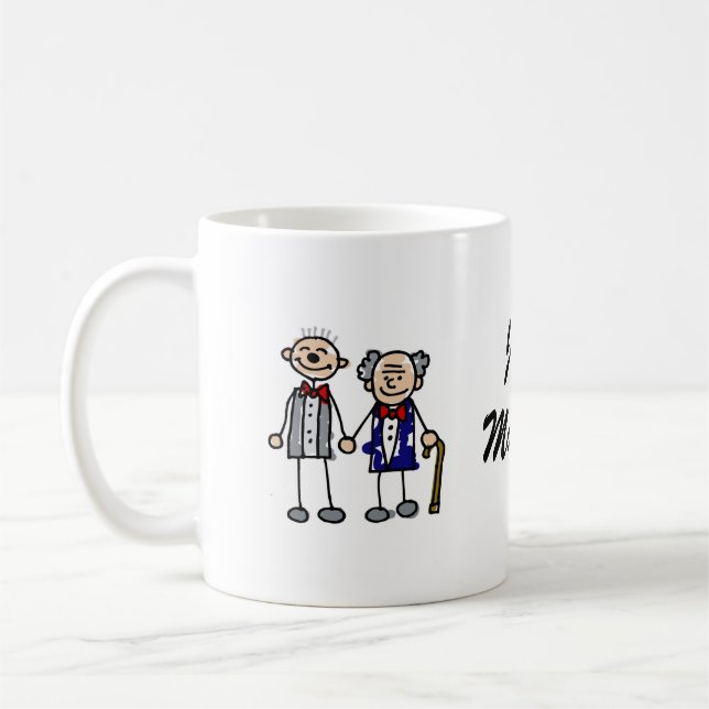 Mug Vieux couples gais (Gauche)