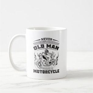 Mug Vieux Homme Passion pour les motos, Drôle