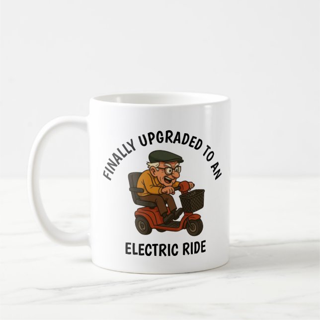 Mug Vieux homme sur scooter (Gauche)