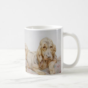 Mug Vieux Limier Mignons, Chiots par EJ Detmold