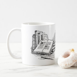 Mug Vieux livre drawing   juste un plus de chapitre