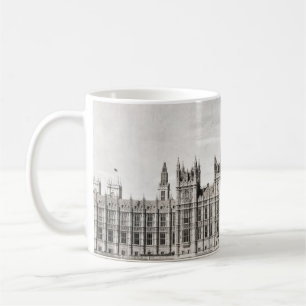 Mug Vieux Londres, noir et blanc.