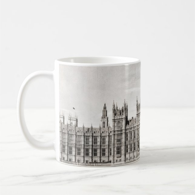 Mug Vieux Londres, noir et blanc. (Gauche)
