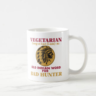 Mug Vieux mot indien végétarien pour le mauvais